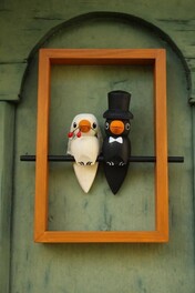 Vogelhochzeit - eine Drechselarbeit von Cornelia Jakob