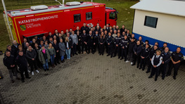 Rund 60 Teilnehmende &uuml;bten praxisnah f&uuml;r den Ernstfall